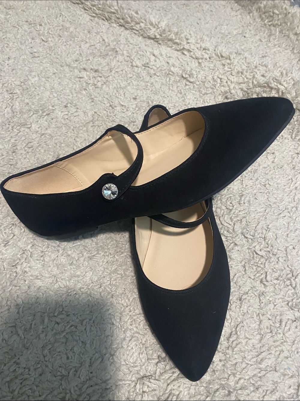 Nine West womens black Maryjane flats new no box size 6.5